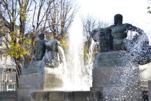 Le statue rappresentanti l'autunno e l'nverno